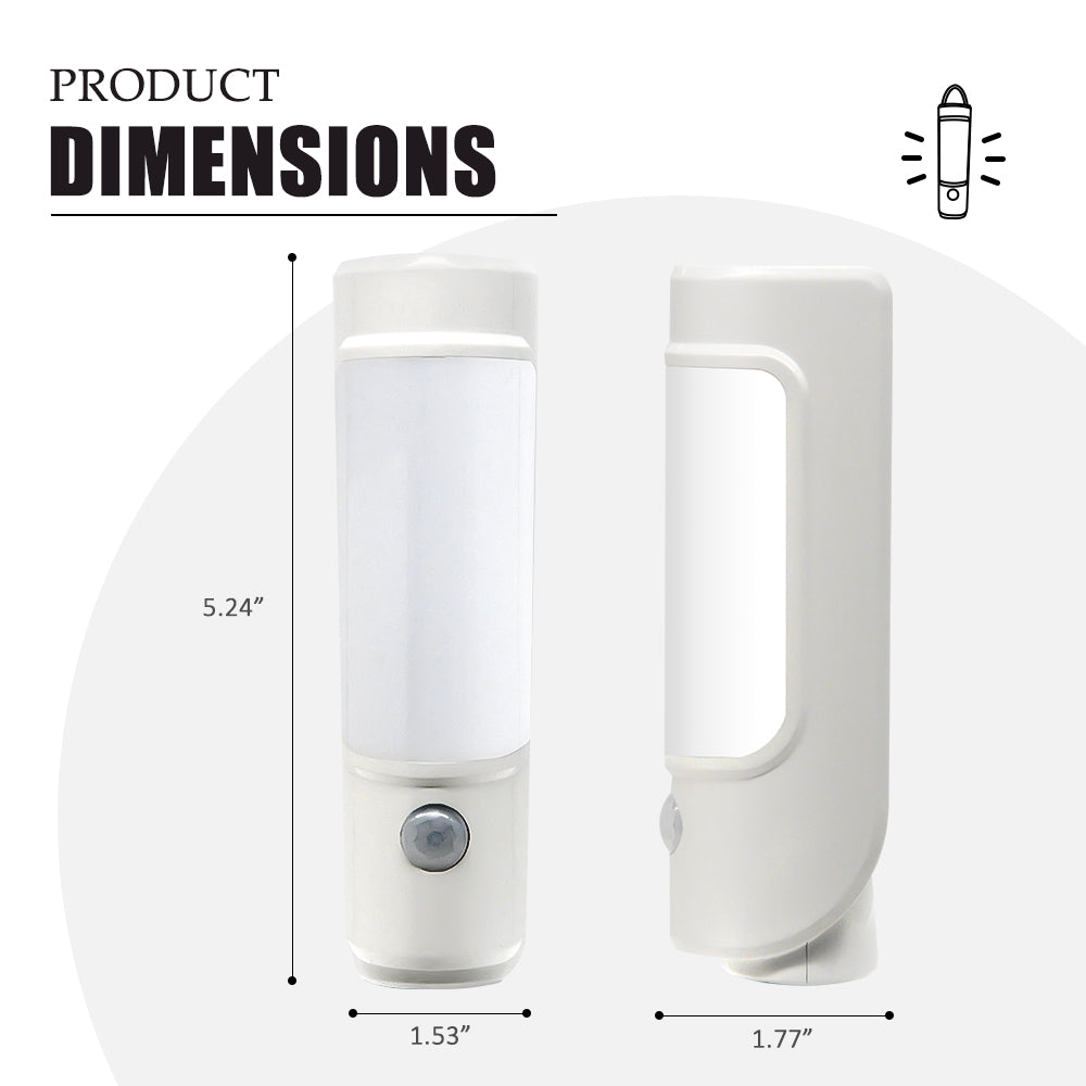 Motion Sensor Control Night Light With Flashlight Sensor