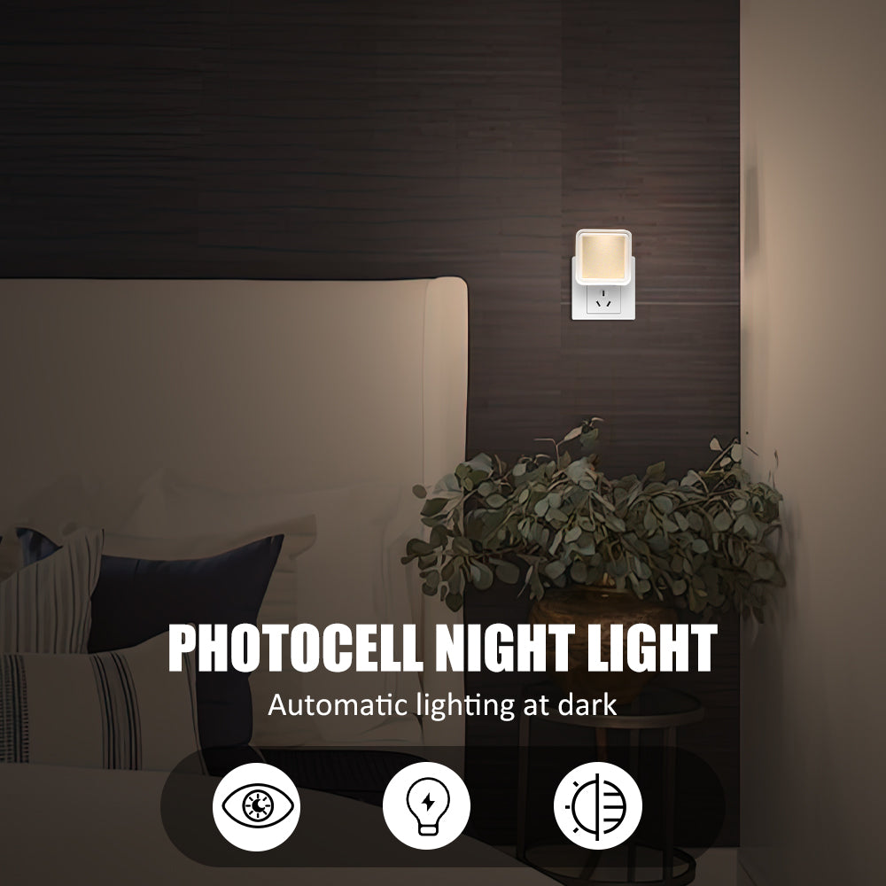 Compact And Portable Photocell LED  Night Light