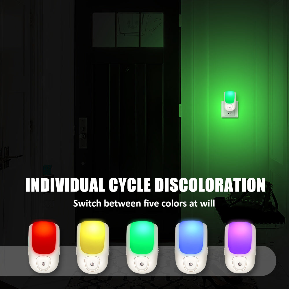 Five Color Changing Photocell Night Light