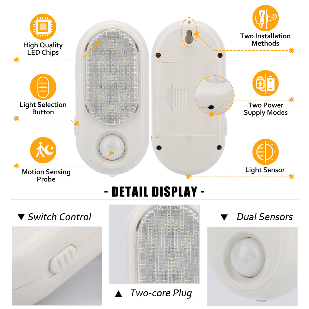 PIR LED Night Light Motion Sensor Control