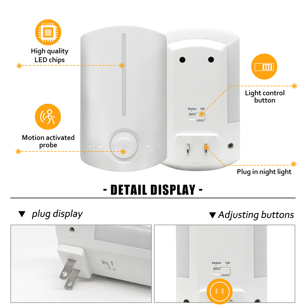 Energy Saving Motion Sensor LED Night Light
