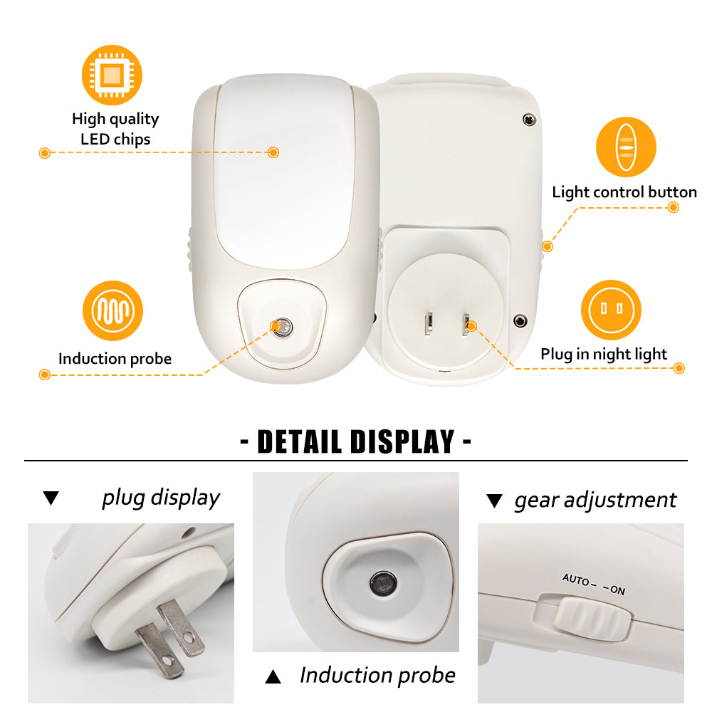 Five Color Changing Photocell Night Light
