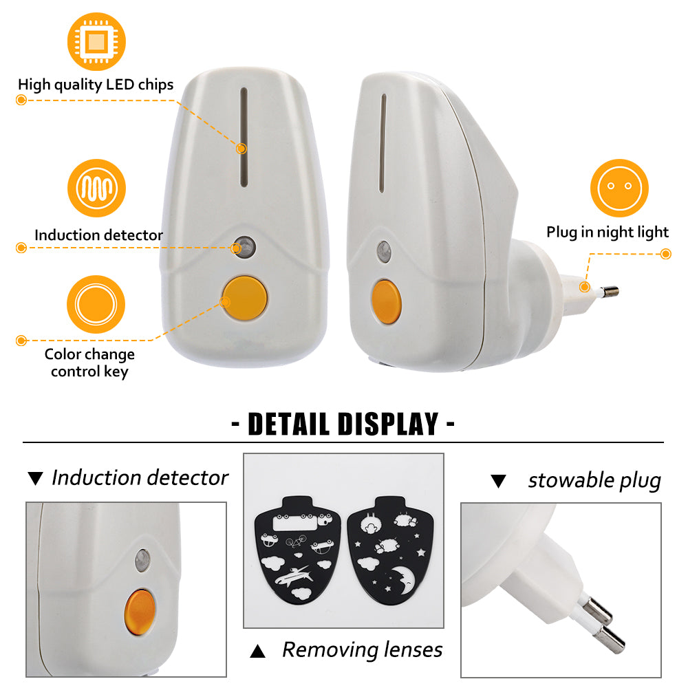 LED Projector Lamp Photocell Control Night Light